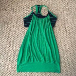Green Striped Lululemon Tank